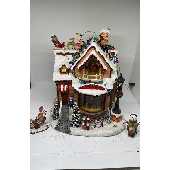 Allstate Floral Other - Allstate Floral~ Holiday House~ Large animated Box Victorian VNTG